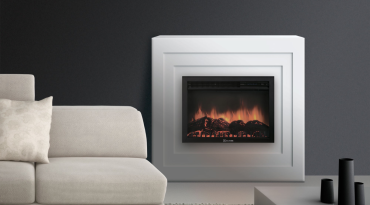 Каминокомплект:Очаг Electrolux EFP/P-2520LS с порталом Cubo 25 белый