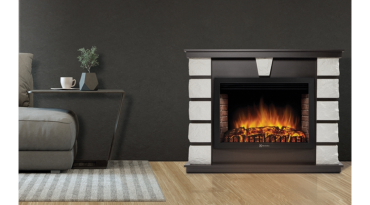 Портал Firelight Excalibur 30 камень белый, шпон венге