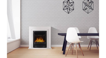 Портал Firelight Simple Classic белый мрамор